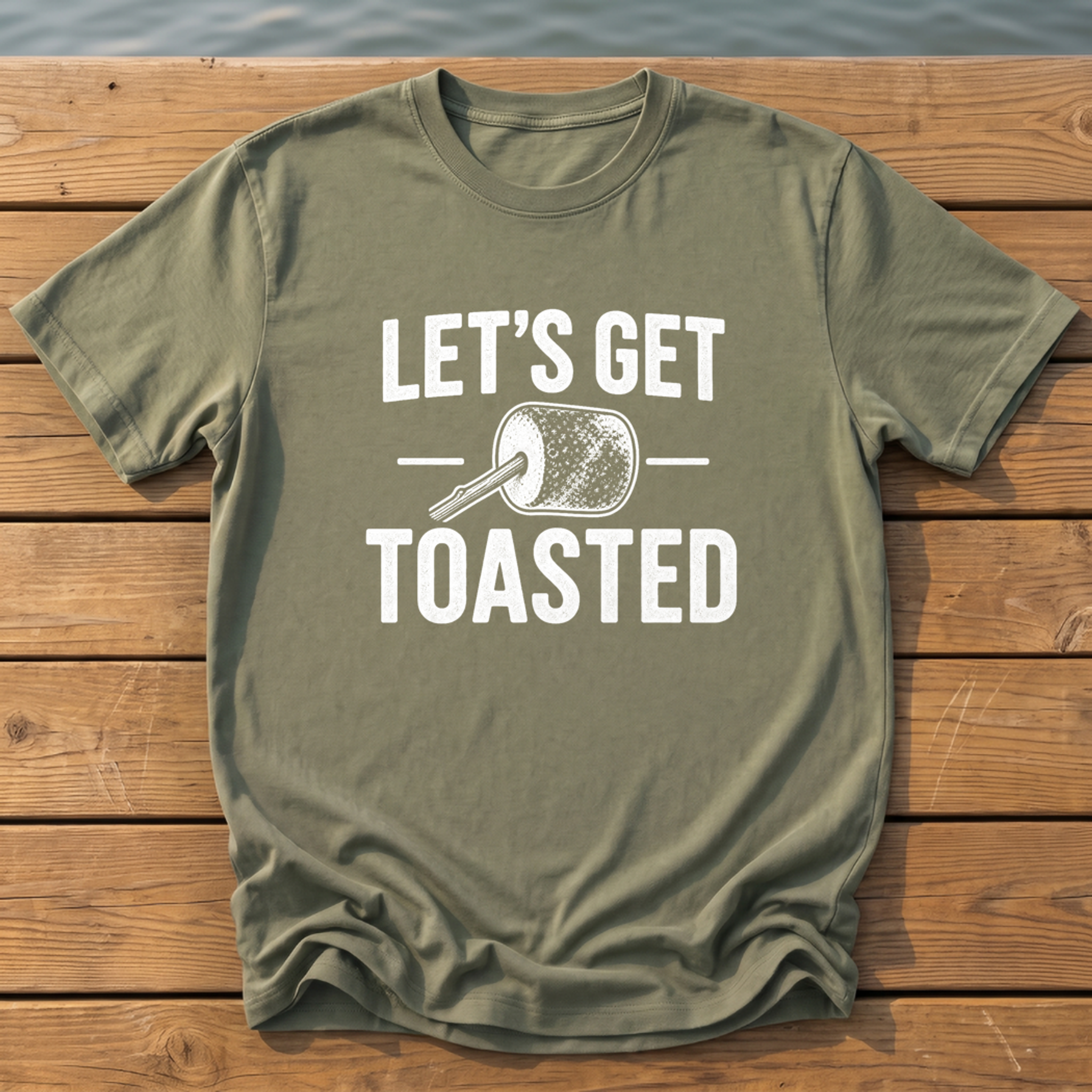 Lets Get Toasted T-Shirt — Moss