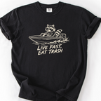 Live Fast Eat Trash T-Shirt — Black