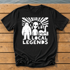 local legends cryptids_bold folk cutout_nano banana pro 0 T-Shirt — Black