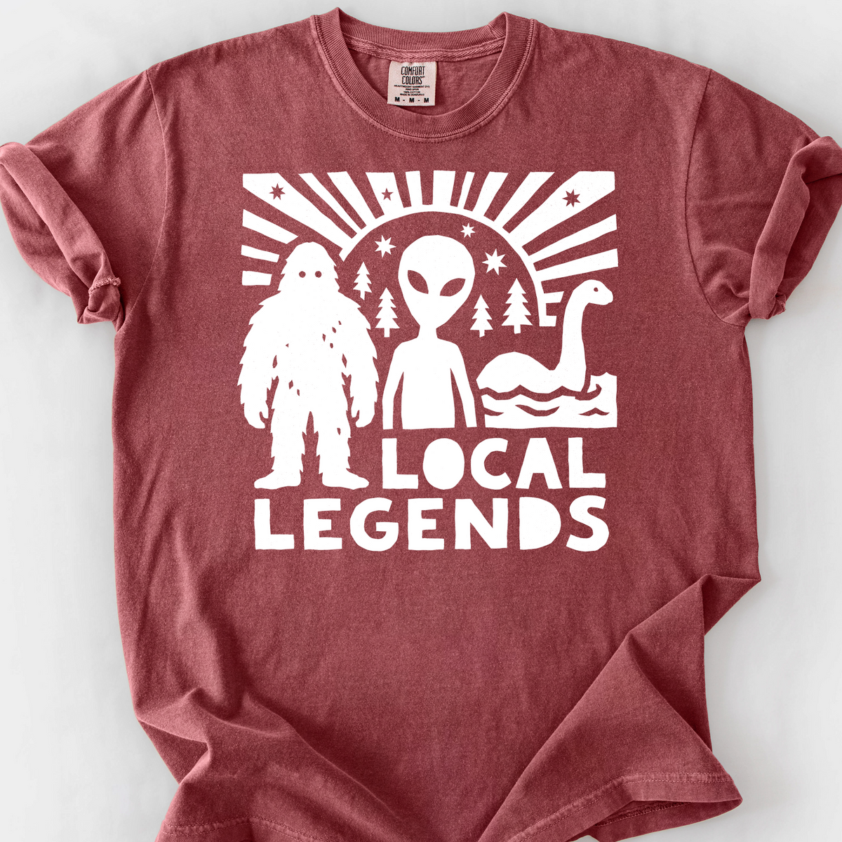 Local Legends (Cryptids) T-Shirt — Brick