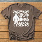 local legends cryptids_bold folk cutout_nano banana pro 0 T-Shirt — Espresso