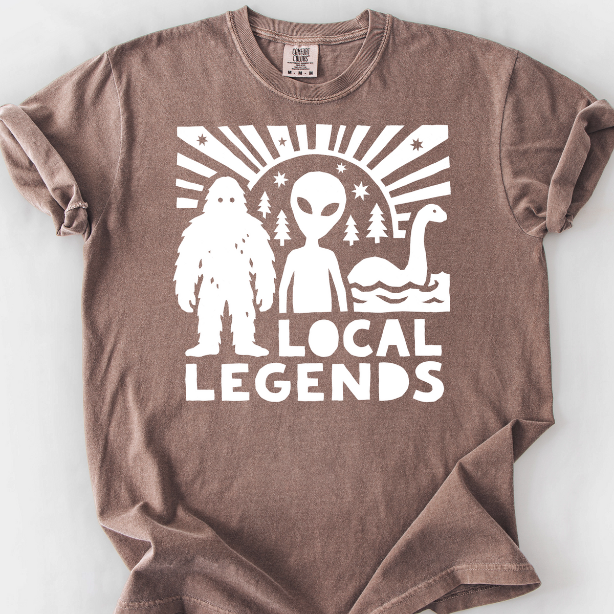 Local Legends (Cryptids) T-Shirt — Espresso