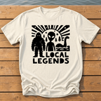 local legends cryptids_bold folk cutout_nano banana pro 0 T-Shirt — Ivory