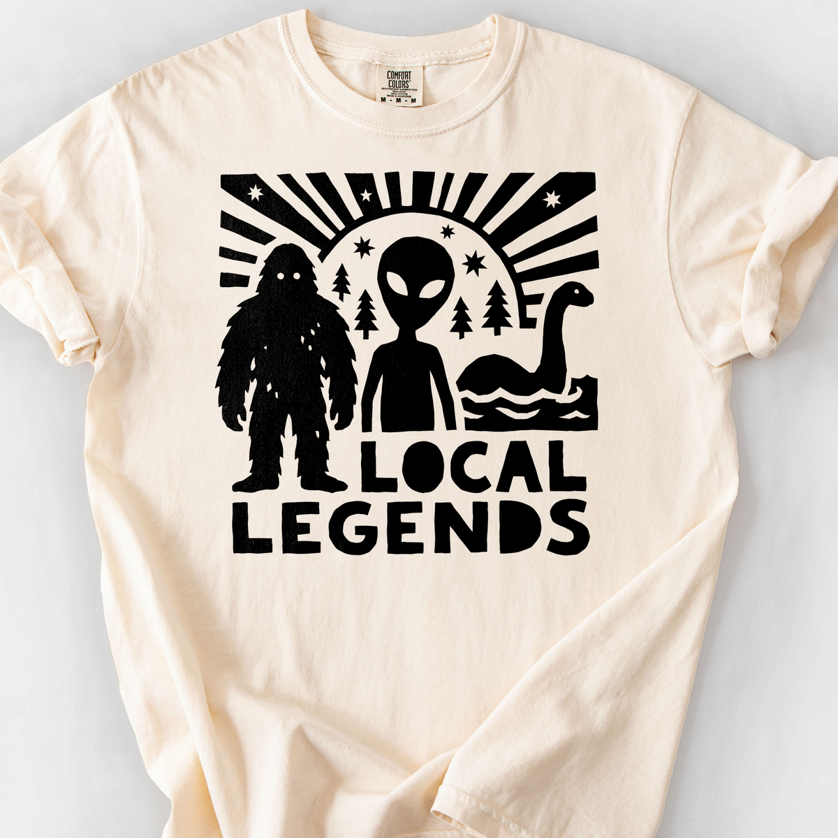 Local Legends (Cryptids) T-Shirt — Ivory