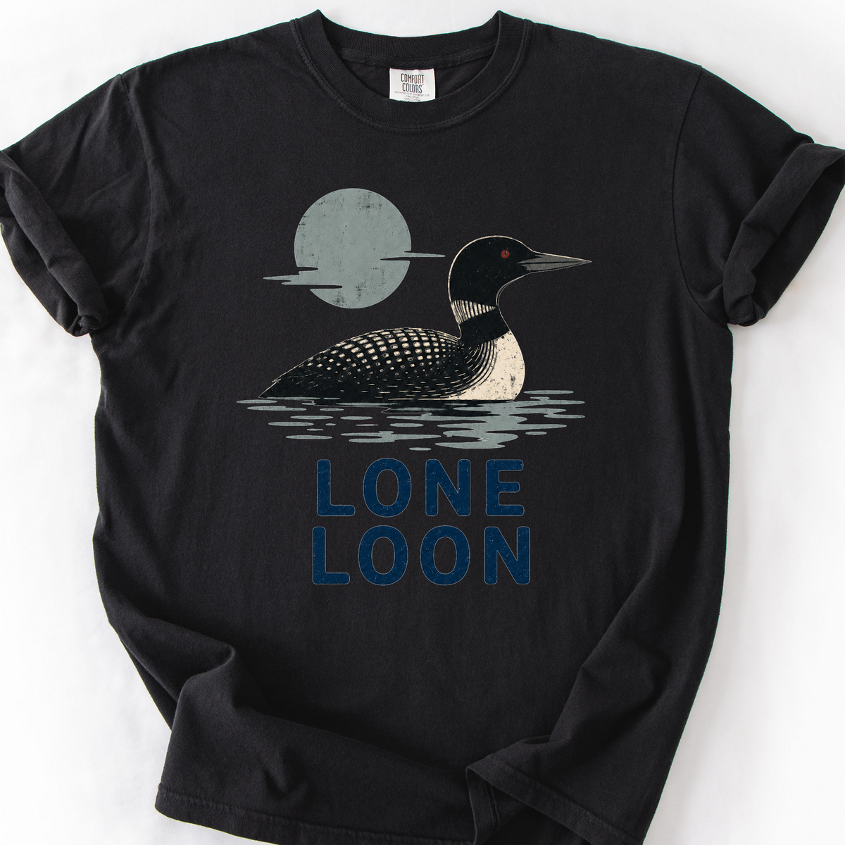 Lone Loon T-Shirt — Black