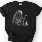 Marshmallow Bear T-Shirt — Black