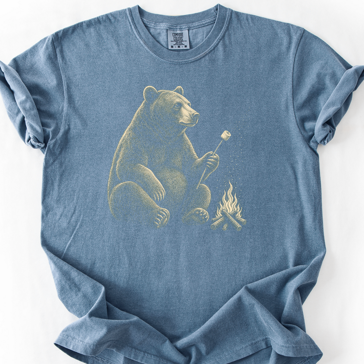 Marshmallow Bear T-Shirt — Blue Jean