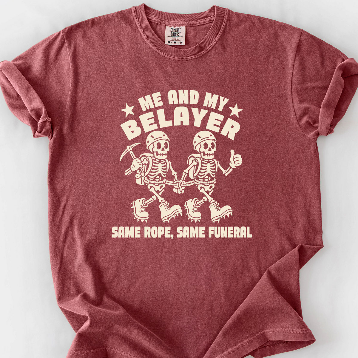 Me And My Belayer T-Shirt — Brick