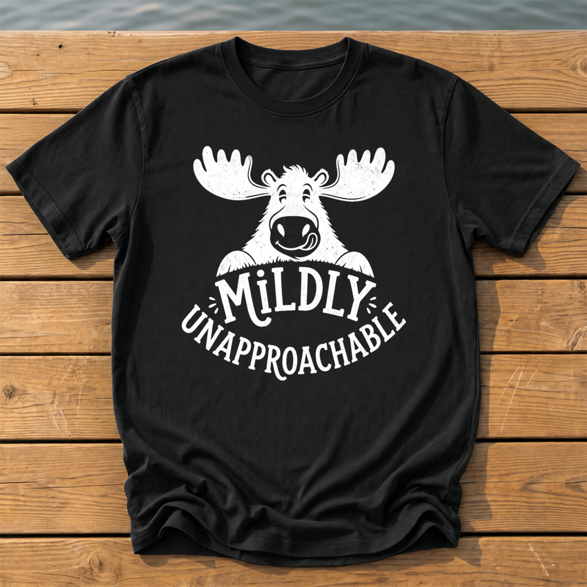 Mildly Unapproachable T-Shirt — Black