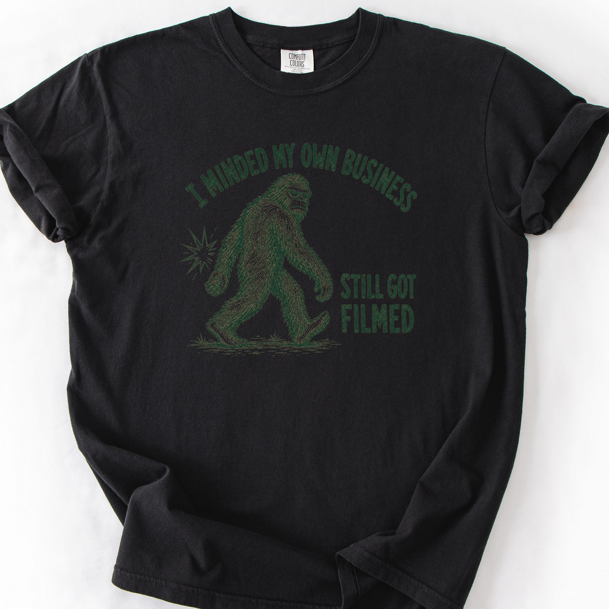 Minded My Own Business T-Shirt — Black