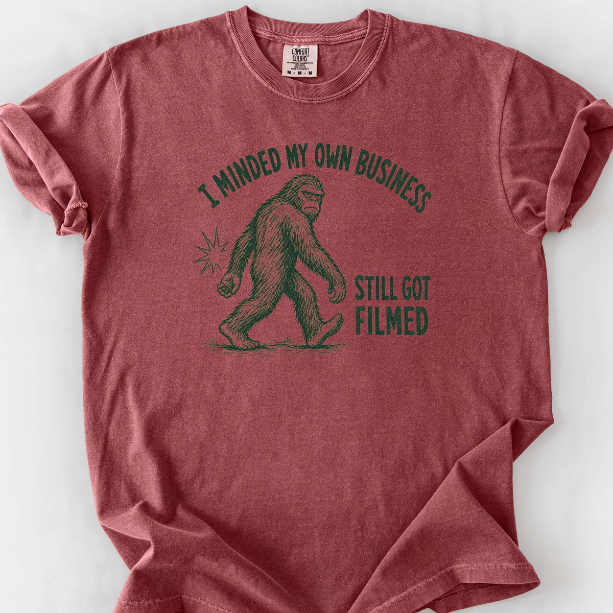 Minded My Own Business T-Shirt — Brick