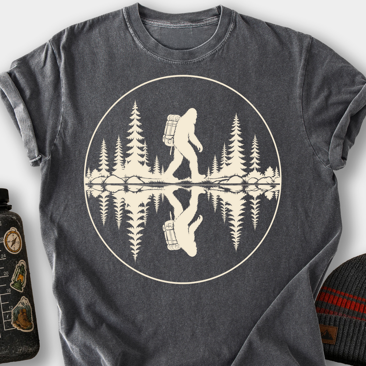 Sasquatch Lake Reflection T-Shirt — Pepper