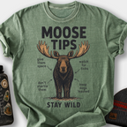 Moose Tips T-Shirt — Moss