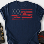 Mountain Flag T-Shirt — Navy