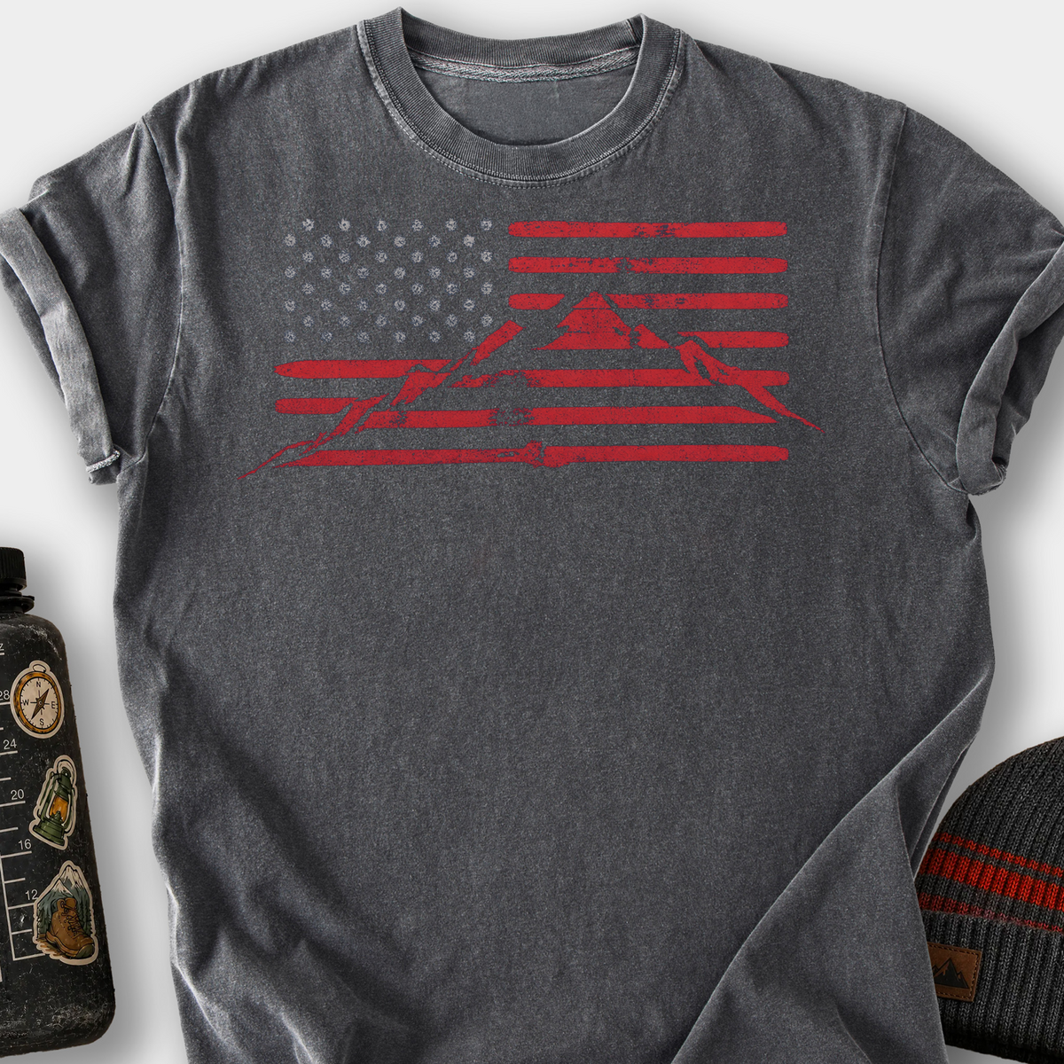 Mountain Flag T-Shirt — Pepper