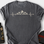 Mountain Heartbeat (Trees) T-Shirt — Pepper