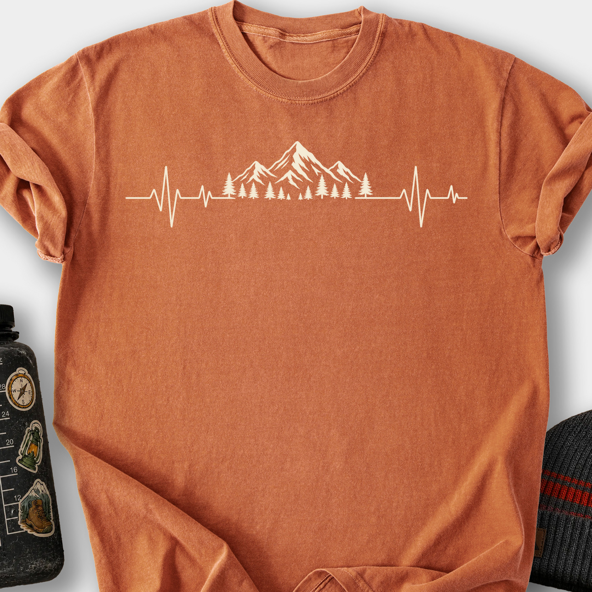Mountain Heartbeat (Trees) T-Shirt — Yam