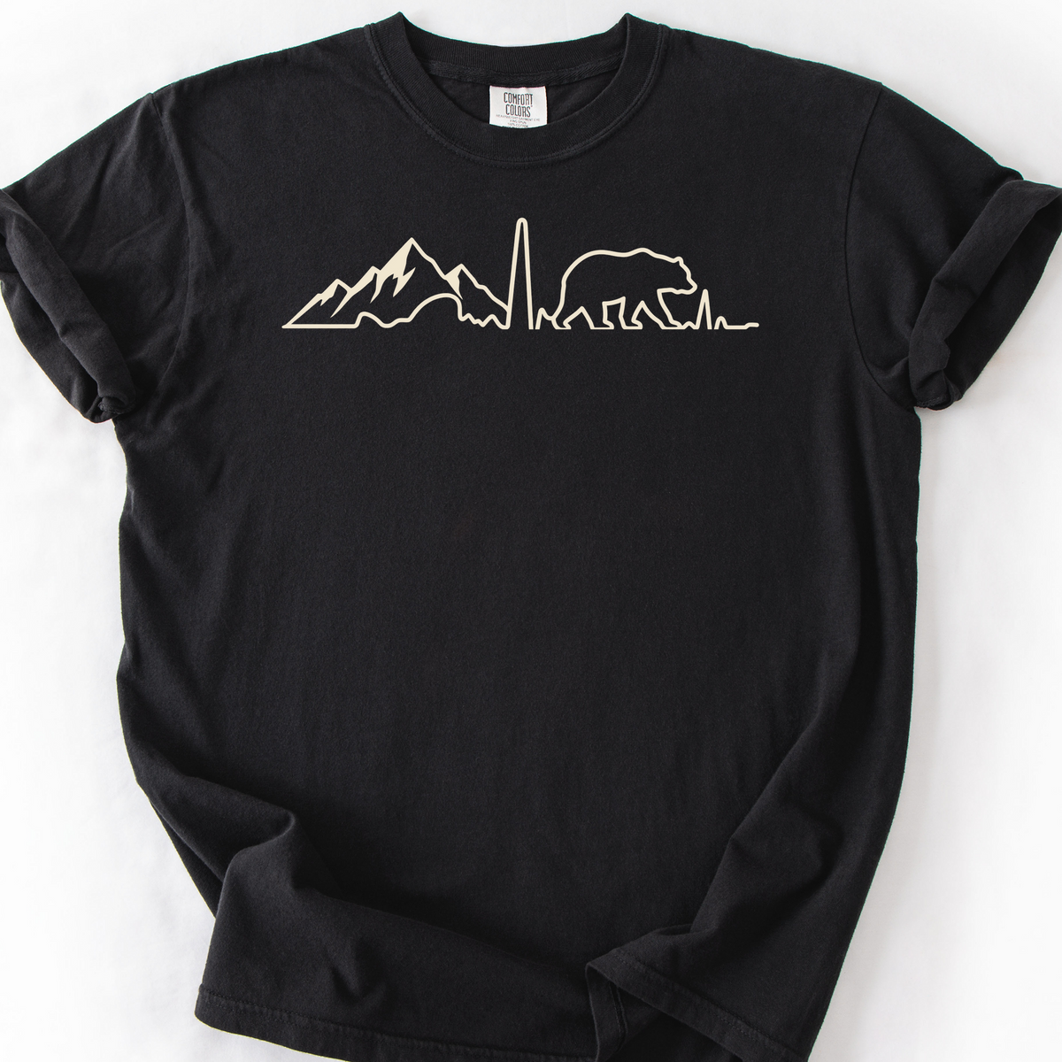 Mountain Heartbeat T-Shirt — Black