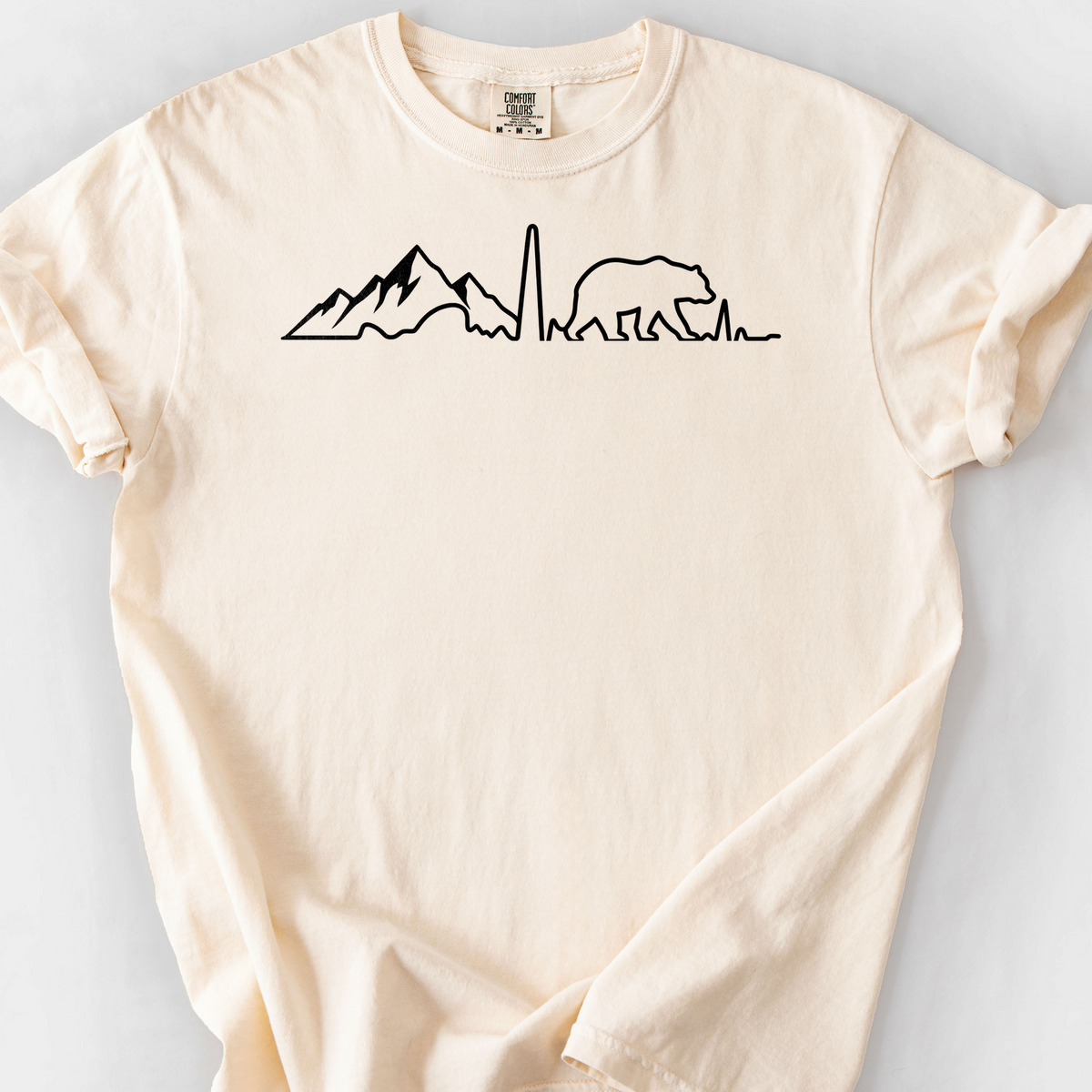 Mountain Heartbeat T-Shirt — Ivory