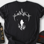 Mountain Pulse Backpacker T-Shirt — Black