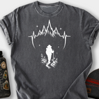 Mountain Pulse Backpacker T-Shirt — Pepper