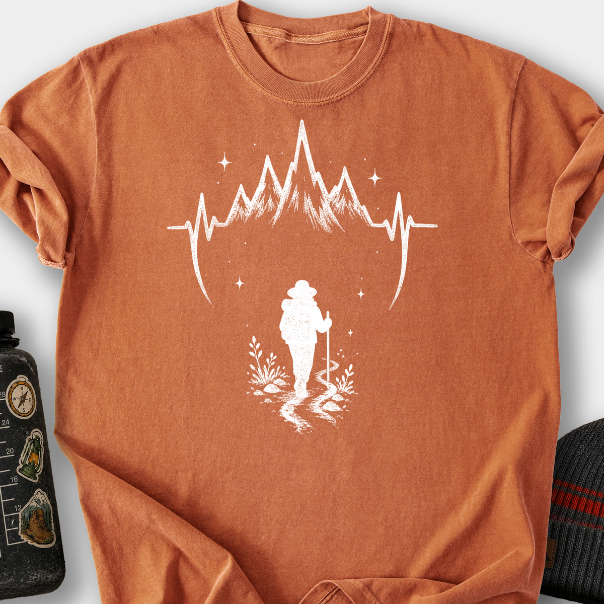 Mountain Pulse Backpacker T-Shirt — Yam