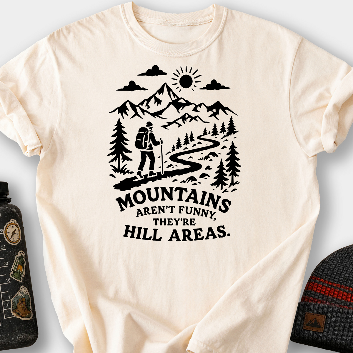 Mountains Are Hill Areas T-Shirt — Ivory
