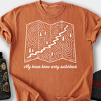 My Knees Know Every Switchback T-Shirt — Yam