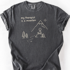 My Therapist Is A Mountain T-Shirt — Pepper