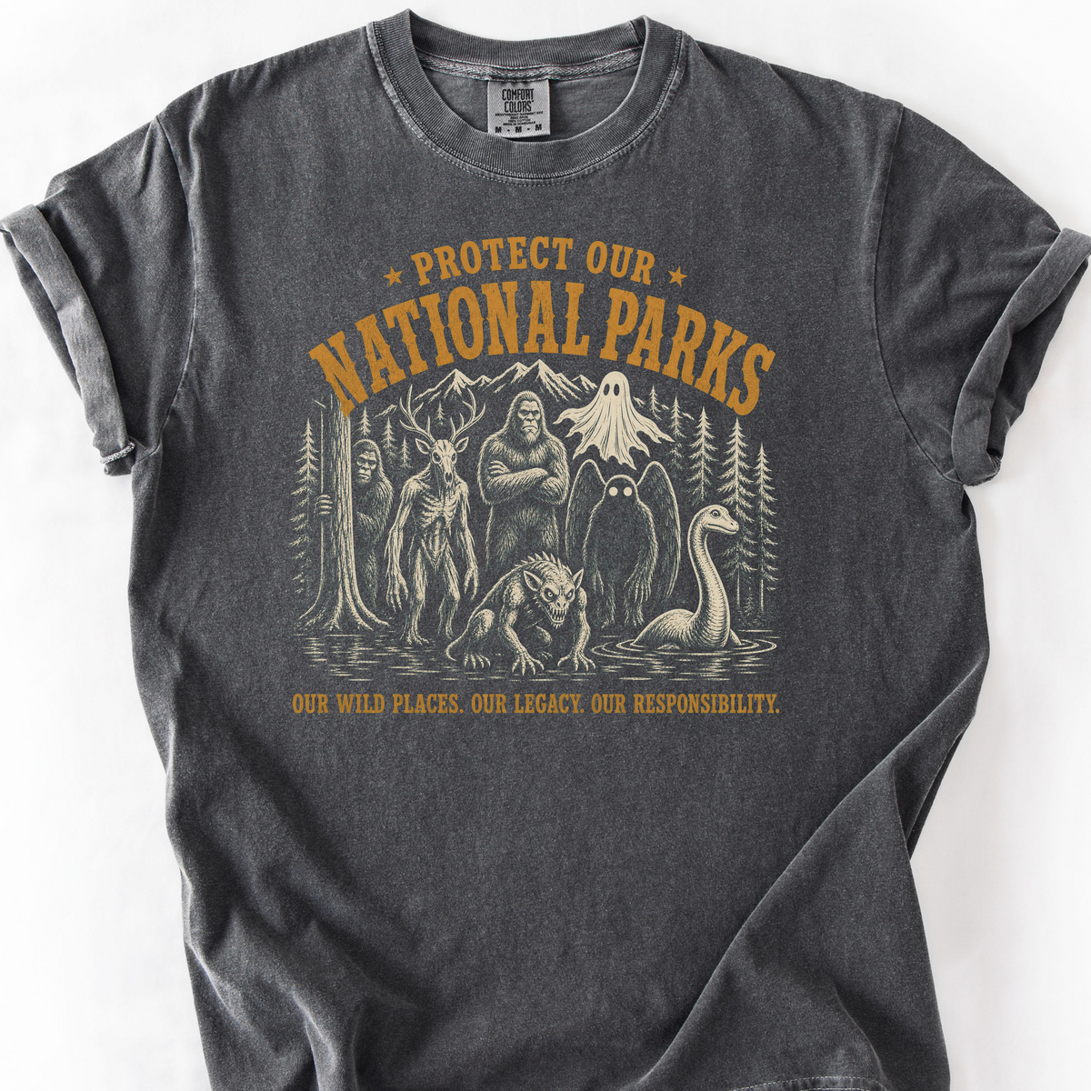 National Park Cryptids T-Shirt — Pepper