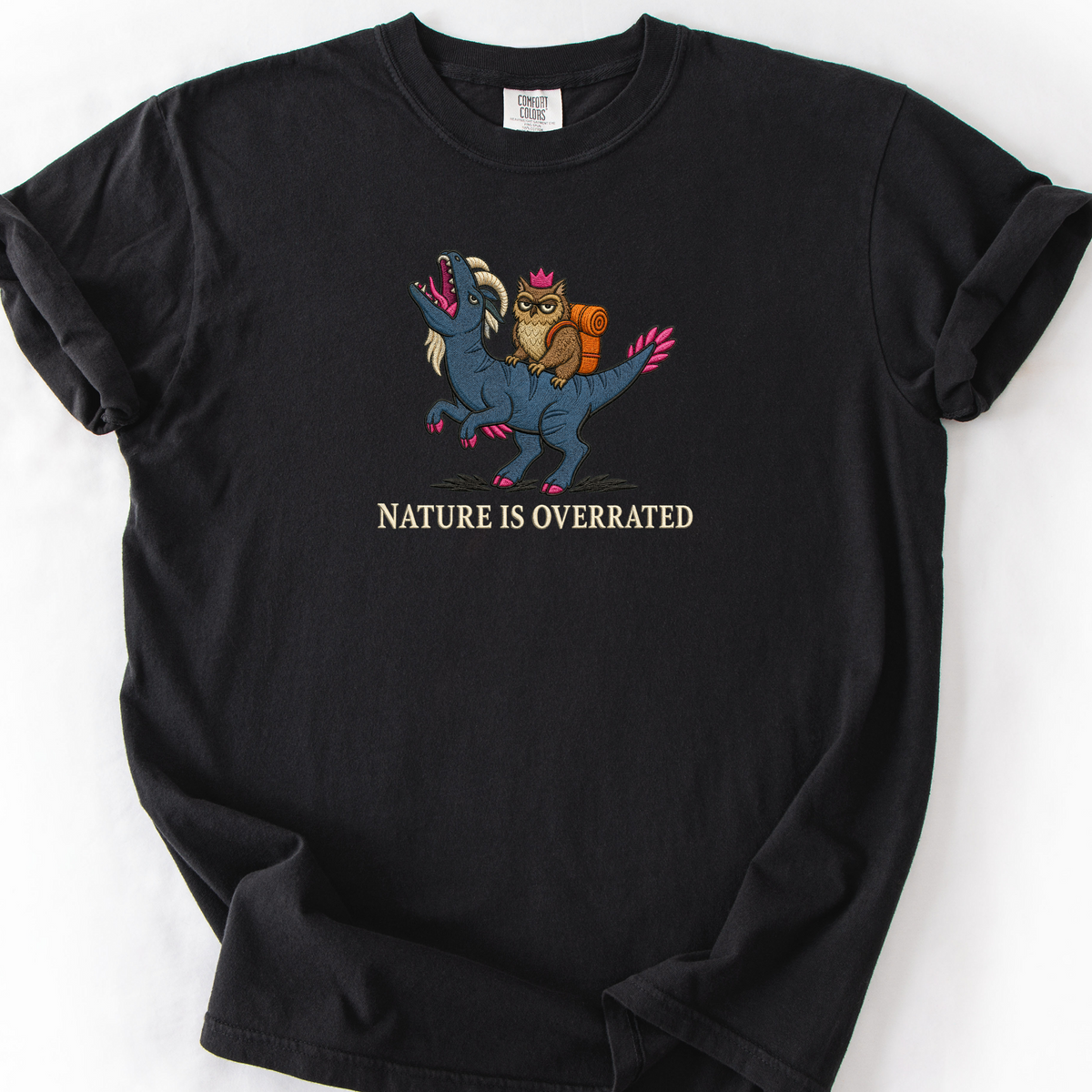 Nature Is Overrated T-Shirt — Black
