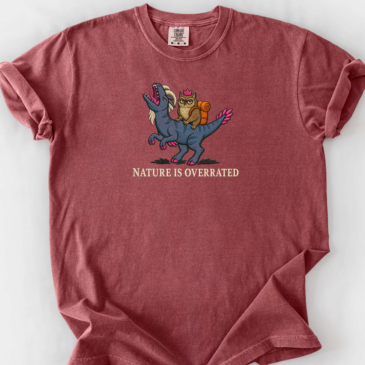 Nature Is Overrated T-Shirt — Brick