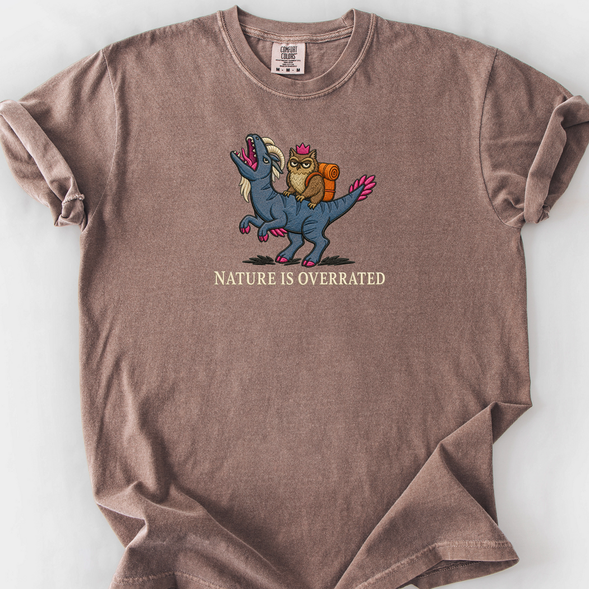 Nature Is Overrated T-Shirt — Espresso