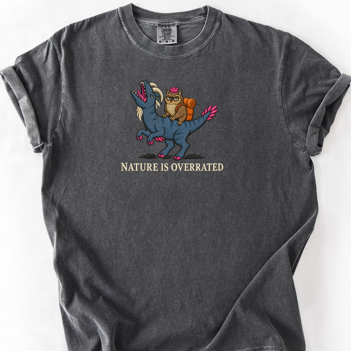 Nature Is Overrated T-Shirt — Pepper