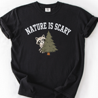 Nature Is Scary T-Shirt — Black