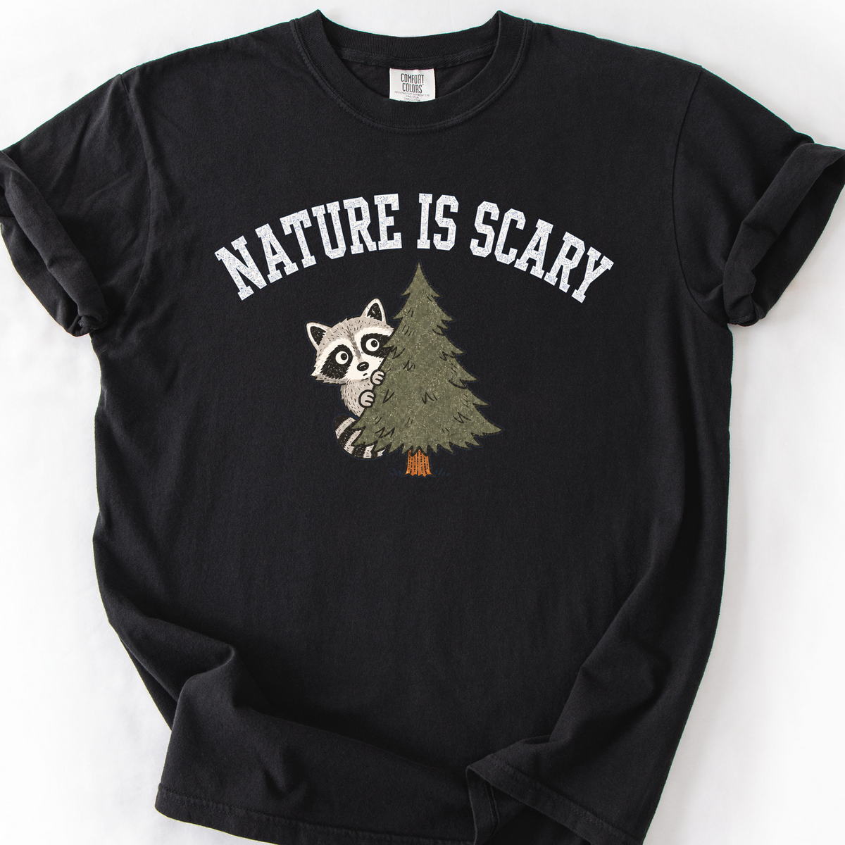 Nature Is Scary T-Shirt — Black
