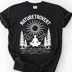 Naturetrovert T-Shirt — Black