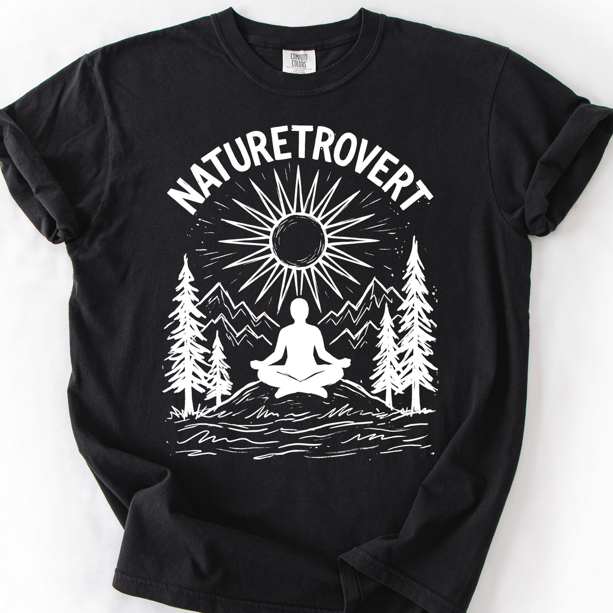 Naturetrovert T-Shirt — Black