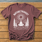 naturetrovert rough brush linocut T-Shirt — Brick