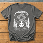 naturetrovert rough brush linocut T-Shirt — Pepper
