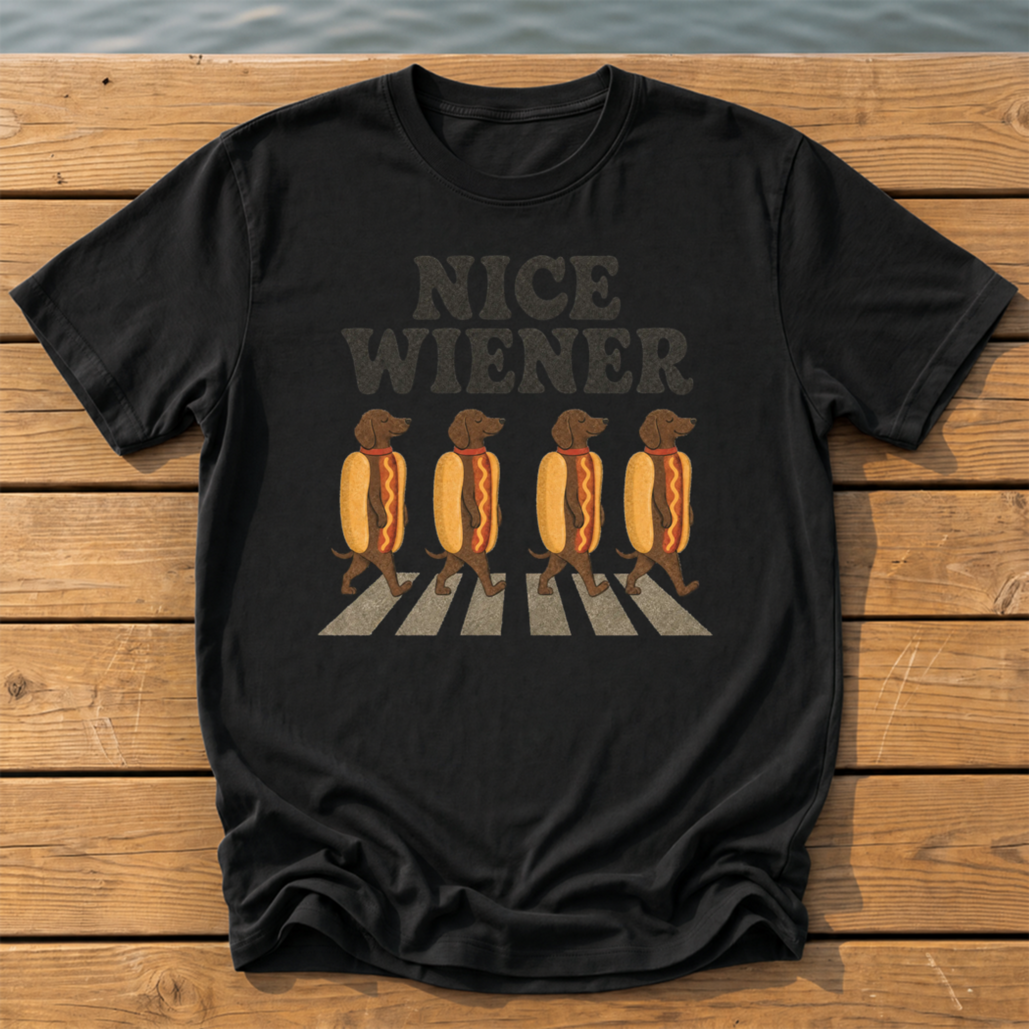 Nice Wiener T-Shirt — Black