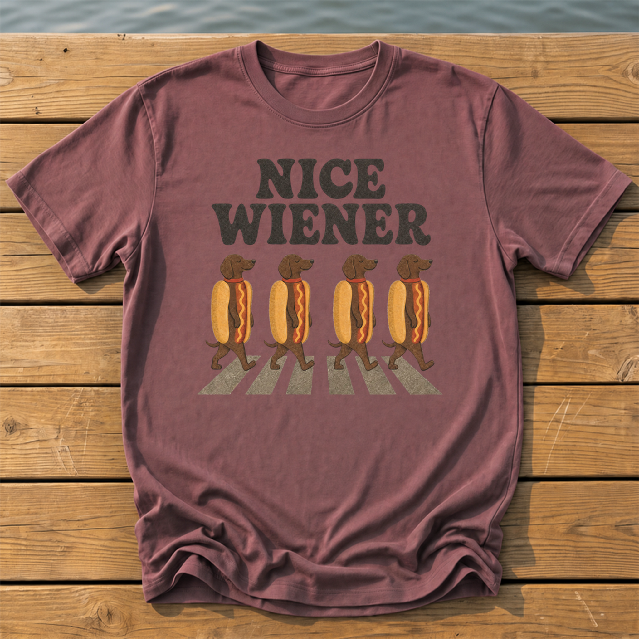 Nice Wiener T-Shirt — Brick