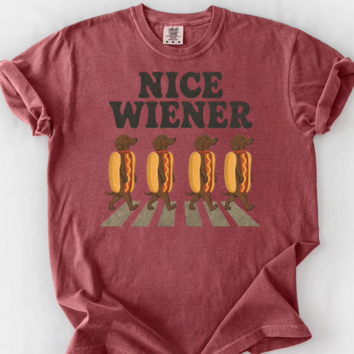 Nice Wiener T-Shirt — Brick