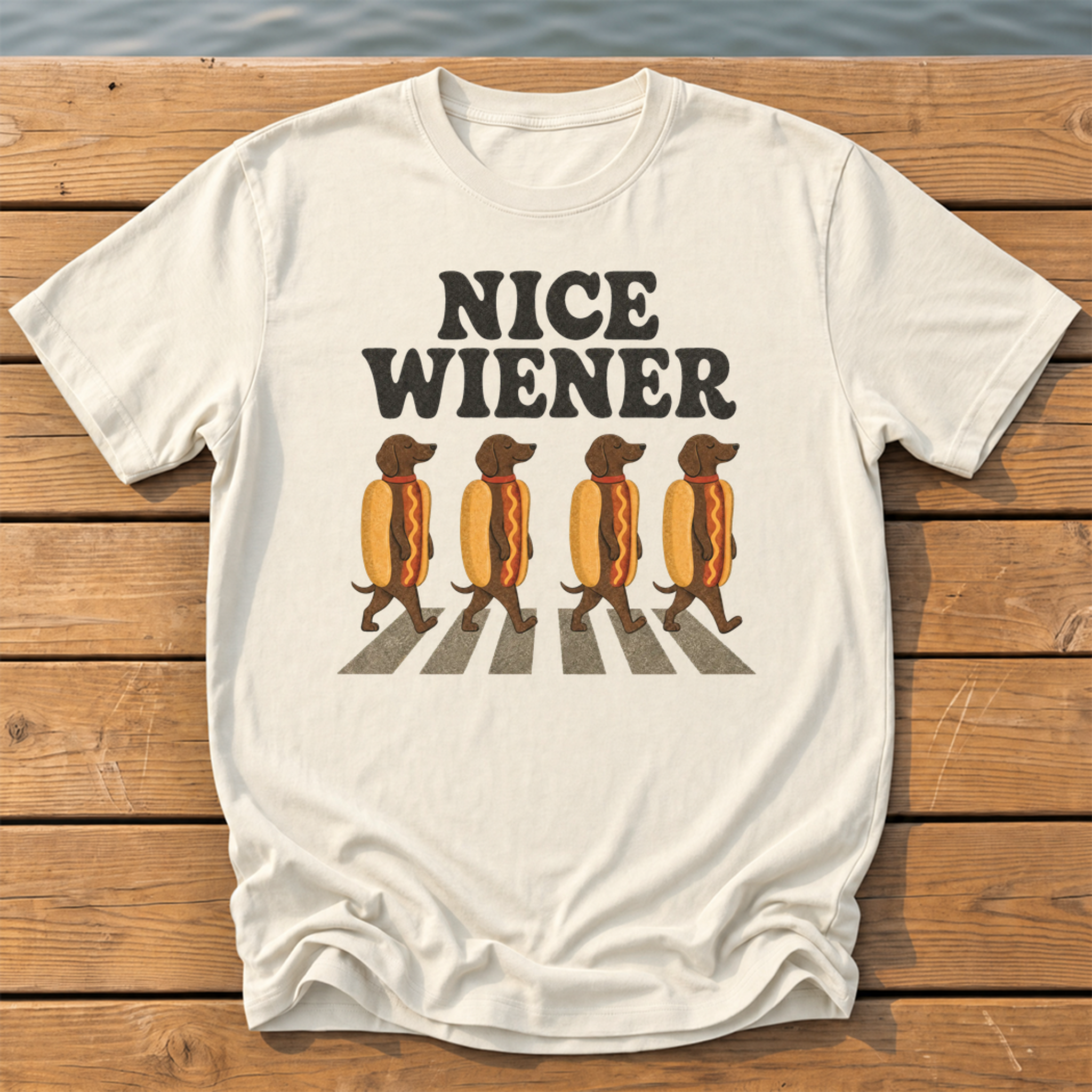 Nice Wiener T-Shirt — Ivory