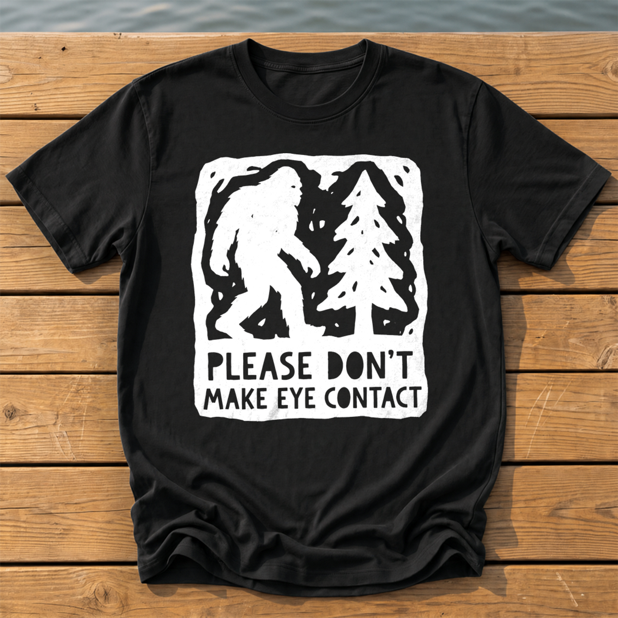 No Eye Contact T-Shirt — Black