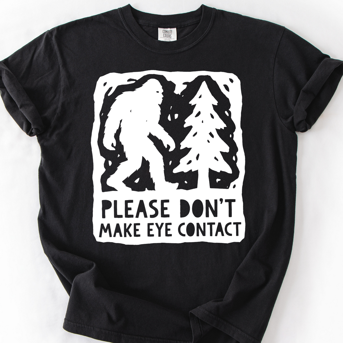 No Eye Contact T-Shirt — Black
