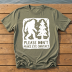 No Eye Contact T-Shirt — Moss
