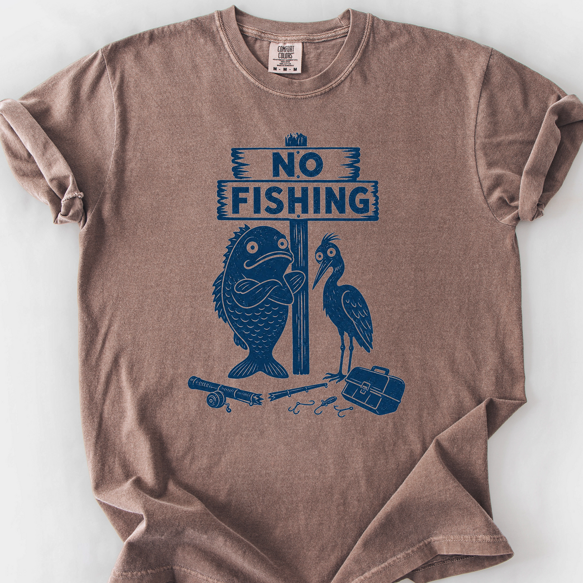 No Fishing T-Shirt — Espresso