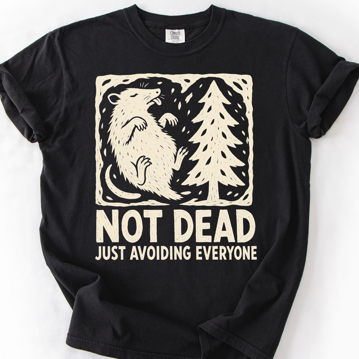 Not Dead Just Resting T-Shirt — Black