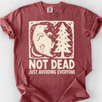 Not Dead Just Resting T-Shirt — Brick